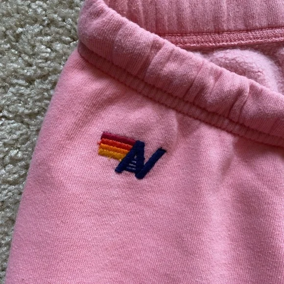 Aviator Nation Pink Five Stripe Sweatpants - Picture 6 of 9